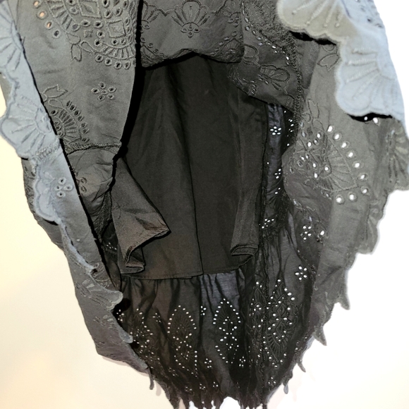 New Jason Wu Black Eyelet Peasant Midi Skirt XS - Picture 6 of 11